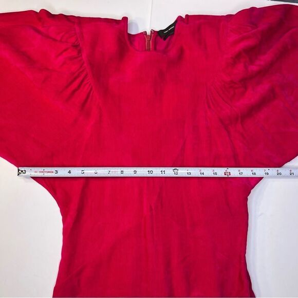 NEW Isabel Marant Venia Corduroy Midi Dress Fuschia Hot Pink Size 36 Small - Picture 12 of 16
